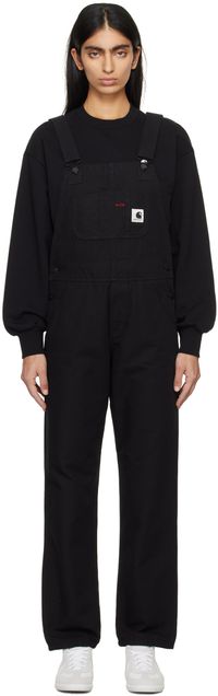 Carhartt Work In Progress Black Bib Overalls