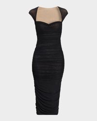 Kylie Mesh Midi Dress