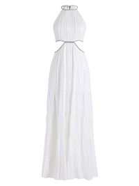 Women's Myrtice Halter Maxi Gown - Off White - Size 14