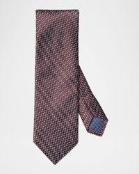Men's Woven Check Silk Tie
