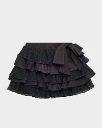 Girl's Tiered Mini Skirt, Size 4-14