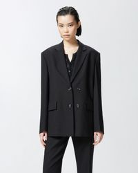 Pinko - Blazer féminin inspiré des hommes - Taille 44 - Noir