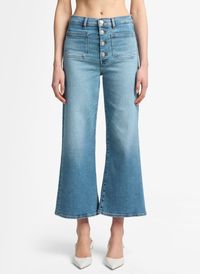 7 For All Mankind - Jean large taille haute - Taille 30 - Noir