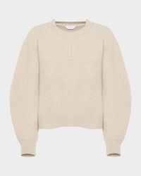 Dafne Cashmere Rib Crewneck Sweater
