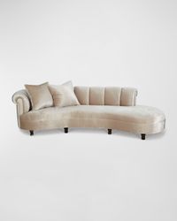 Faye Channel Tufted Sofa 120"