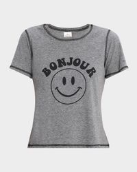 Bonjour Smiley Shrunken Tee
