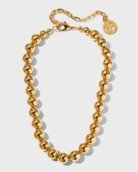 Gold-Pearl Bead Necklace