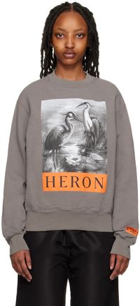 Heron Preston Gray 'Heron' Sweatshirt