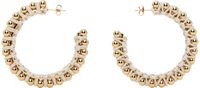 Isabel Marant Gold & Beige Bonni Earrings