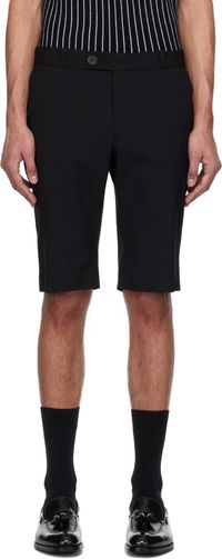 Ernest W. Baker Black Long Tailored Shorts