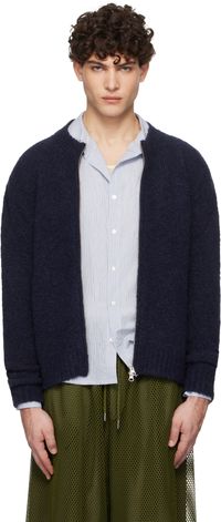 Paloma Wool Pull 'Plaisir' bleu marine à glissière