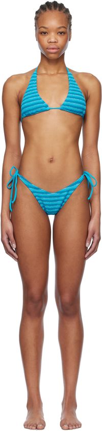 Bond-Eye Blue Sofie Triangle Bikini