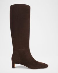 Harlan Suede Knee-High Boots