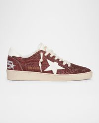 Ball Star Glitter Low-Top Sneakers