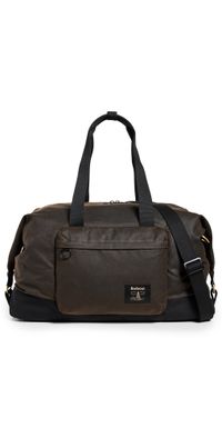 Barbour Field Wax Duffle Bag Olive/Black One Size