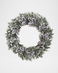 Snow Pine & Pinecone 30" Wreath