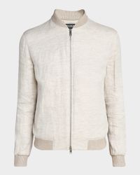 Men's Oasi Lino Bomber Jacket