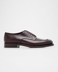 Men's Burnished Calfskin Derby Shoes
