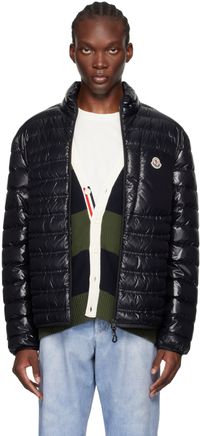 Moncler Black Leveche Short Down Jacket