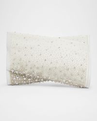 Loubitwist Small Embellished Satin Clutch Bag