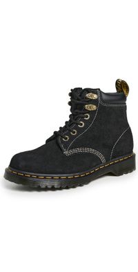 Dr. Martens 939 Long Napped Suede Boots Black 10