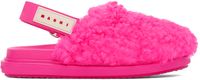Marni Pink Sabot Strap Loafers