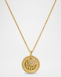 Cable Collectible Moon and Star Pendant Necklace