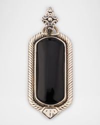 Men's Kavos Sterling Silver and Black Onyx Pendant