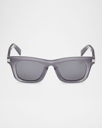 Men's Rectangular Acetate Sunglasses