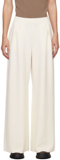 Max Mara White Nocera Trousers