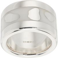 Ellie Mercer Silver & White Island Band Ring