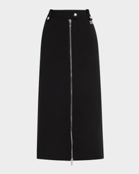 Bonded Crepe Midi Skirt