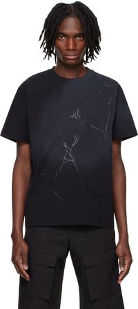 HELIOT EMIL Black Fluxus T-shirt