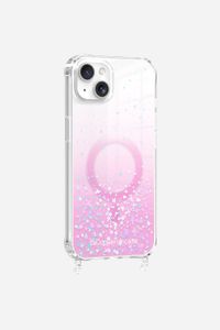 La Coque Francaise - Coque de téléphone magsafe paillettes avec anneaux pour iphone 15 plus - Taille iPhone 15 Plus - Rose