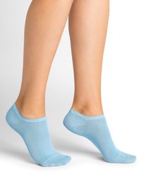 Bleuforet - Socquettes en fil d'écosse - Taille 39/41 - Bleu