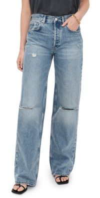ANINE BING Hugh Jeans Washed Blue 32