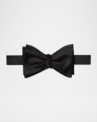 Men's Textured Silk Bow Tie