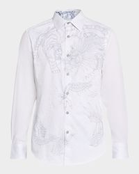 Men's Maelstorm Embroidered Button-Down Shirt
