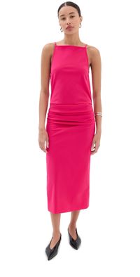 Proenza Schouler Bi-Stretch Cotton Nylon Priya Dress Orchid 4