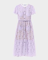 Floral Lace Midi Dress