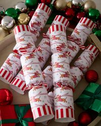 Racing Sausage Dog Christmas Crackers, Set of 6
