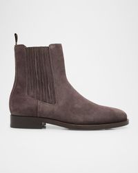 Men's Suede Chelsea Boots