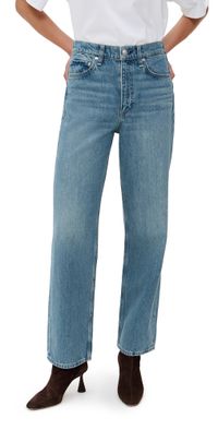 rag & bone Shea High Rise Ankle Straight Jeans Ithca 24