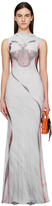 Ottolinger Multicolor Mesh Maxi Dress