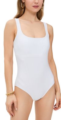 STYLEST DreamSculpt Square Neck Tank Suit Blanc M