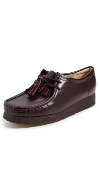 Clarks Somerset Nights Wallabee Shoes Purple Grape Leather 9.5