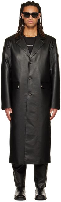 Han Kjobenhavn Black Slim Faux-Leather Jacket