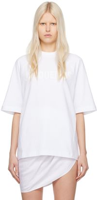JACQUEMUS White Les Classiques 'Le T-Shirt Typo' T-Shirt
