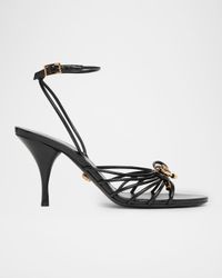 85mm Opera Bow Leather Sandals