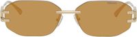 Versace Gold Damier Plaque Sunglasses